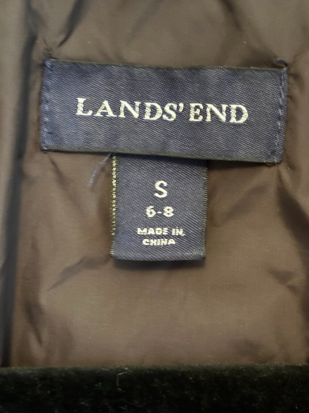 Lands End Women's Jacket Pink Quilted Puffer Size S. EXCELLENT COND. - Picture 6 of 7
